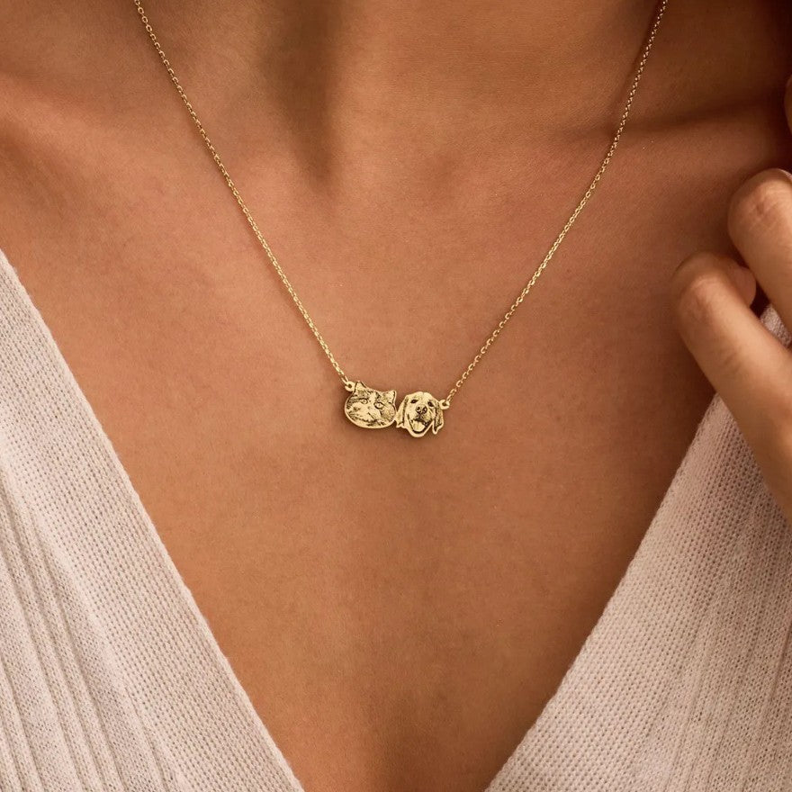 Personalized Pet Photo Name Necklace