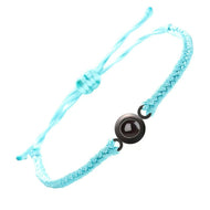 Personalized Photo Projection Braided Bracelet