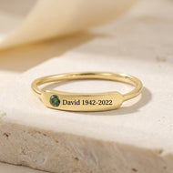 Personalized Memorial Ring