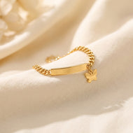 Personalized Butterfly Name Bracelet